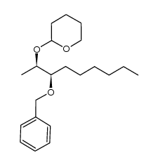 (2R,3R)-3-benzyloxy-2-tetrahydropyranyloxynonane结构式