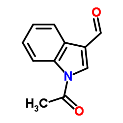 N-乙酰基吲哚-3-羧甲醛结构式