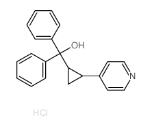 Benzenemethanol, a-phenyl-a-[2-(4-pyridinyl)cyclopropyl]-,hydrochloride (1:1)结构式