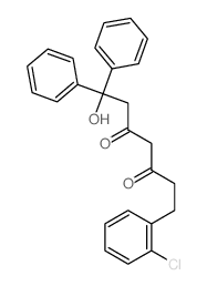 3,5-Heptanedione,7-(2-chlorophenyl)-1-hydroxy-1,1-diphenyl- structure