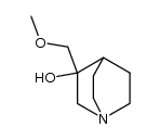 3-Methoxymethylquinuclidine-3-ol结构式