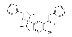 1-[5-[bis(1-methylethyl)(phenylmethoxy)silyl]-2-(hydroxy)phenyl]-2-phenylethanone Structure