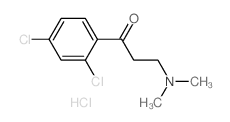 1-Propanone,1-(2,4-dichlorophenyl)-3-(dimethylamino)-, hydrochloride (1:1) structure