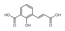 3-carboxy-2-hydroxy-cinnamic acid结构式