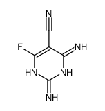 5-Pyrimidinecarbonitrile,2,4-diamino-6-fluoro- Structure