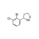 3-(2-Bromo-3-chlorophenyl)isoxazolidine Structure