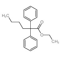 Hexanoic acid,2,2-diphenyl-, ethyl ester (7CI,8CI) Structure