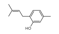 5-methyl-2-(3-methylbut-2-enyl)phenol Structure