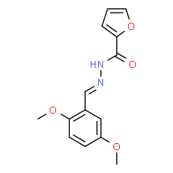 N'-(2,5-dimethoxybenzylidene)-2-furohydrazide结构式