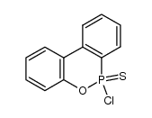 6-chloro-6H-dibenzo[c,e]-[1,2]oxaphosphinine 6-sulfide Structure