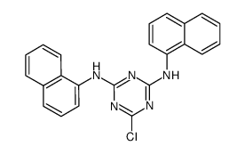 2-chloro-4,6-bis(1-naphthylamino)-1,3,5-triazine结构式