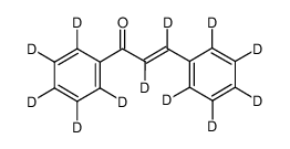 (E)-2,3-dideuterio-1,3-bis(2,3,4,5,6-pentadeuteriophenyl)prop-2-en-1-one Structure