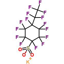 十氟-4-(五氟乙基)环氧己烷磺酸钾盐结构式