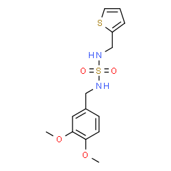 N-(3,4-DIMETHOXYBENZYL)-N'-(2-THIENYLMETHYL)SULFAMIDE structure