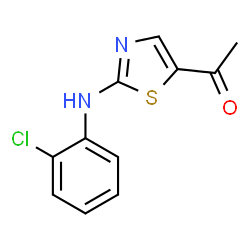 1-[2-(2-CHLOROANILINO)-1,3-THIAZOL-5-YL]-1-ETHANONE结构式