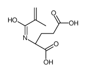 (2S)-2-(2-methylprop-2-enoylamino)pentanedioic acid Structure