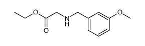 ethyl 2-[(3-methoxyphenyl)methylamino]acetate Structure