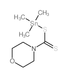 4-Morpholinecarbodithioicacid, trimethylstannyl ester结构式