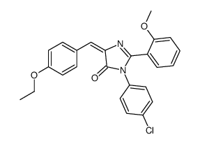 4H-Imidazol-4-one,3-(4-chlorophenyl)-5-[(4-ethoxyphenyl)methylene]-3,5-dihydro-2-(2-methoxyphenyl)- picture