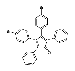 3,4-bis(4-bromophenyl)-2,5-diphenylcyclopenta-2,4-dien-1-one Structure