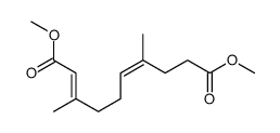 dimethyl 3,7-dimethyldeca-2,6-dienedioate结构式