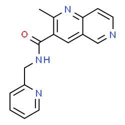 2-METHYL-N-(PYRIDIN-2-YL-METHYL)-1,6-NAPHTHYRIDINE-3-CARBOXAMIDE结构式