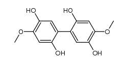 4,4'-dimethoxy-2,5,2',5'-tetrahydroxybiphenyl结构式