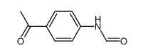 N-(4-acetylphenyl)formamide结构式