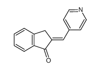 (E)-2-(4-pyridylmethylene)-1-indanone Structure