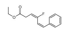 ethyl 4-fluoro-6-phenylhexa-3,5-dienoate结构式