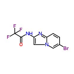 N-(6-溴咪唑并[1,2-a]吡啶-2-基)-2,2,2-三氟乙酰胺结构式