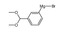 magnesium compound of 3-(dimethoxymethyl)bromobenzene Structure