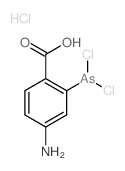 4-amino-2-dichloroarsanyl-benzoic acid Structure