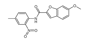 6-methoxy-N-(4-methyl-2-nitrophenyl)-1-benzofuran-2-carboxamide Structure