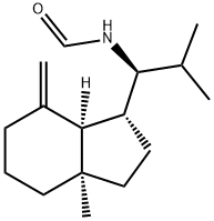 N-[(S)-2-Methyl-1-[(1R,7aα)-octahydro-3aα-methyl-7-methylene-1H-inden-1-yl]propyl]formamide structure