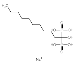 sodium,(1-hydroxy-1-phosphonoundecyl)phosphonic acid Structure