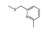 2-methyl-6-(methylsulfanylmethyl)pyridine Structure