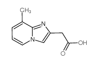 Imidazo[1,2-a]pyridine-2-aceticacid, 8-methyl- structure