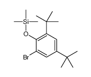 (2-bromo-4,6-ditert-butylphenoxy)-trimethylsilane Structure