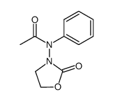 N-(2-oxo-oxazolidin-3-yl)-N-phenyl-acetamide结构式