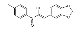 1-chloro-2-(3,4-methylenedioxyphenyl)-1-(p-tolylsulfinyl)-ethene结构式