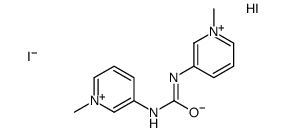 1,3-bis(1-methylpyridin-1-ium-3-yl)urea,diiodide Structure