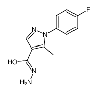 1-(4-FLUORO-PHENYL)-5-METHYL-1H-PYRAZOLE-4-CARBOXYLIC ACID HYDRAZIDE Structure