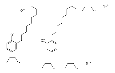 dibutyl-[dibutyl-(2-nonylphenoxy)stannyl]oxy-(2-nonylphenoxy)stannane结构式