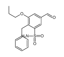 2-benzyl-5-formyl-3-propoxybenzenesulfonamide Structure