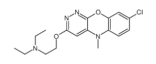 2-(8-chloro-5-methylpyridazino[3,4-b][1,4]benzoxazin-3-yl)oxy-N,N-diethylethanamine Structure