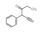 Benzeneacetonitrile, alpha-(1-oxopropyl)- (9CI) structure