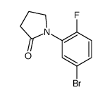 1-(5-溴-2-氟苯基)吡咯烷-2-星空app结构式