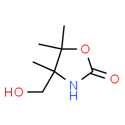 2-Oxazolidinone,4-(hydroxymethyl)-4,5,5-trimethyl-(9CI)结构式