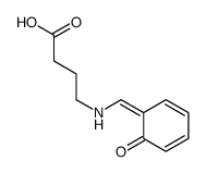 4-[(6-oxocyclohexa-2,4-dien-1-ylidene)methylamino]butanoic acid Structure